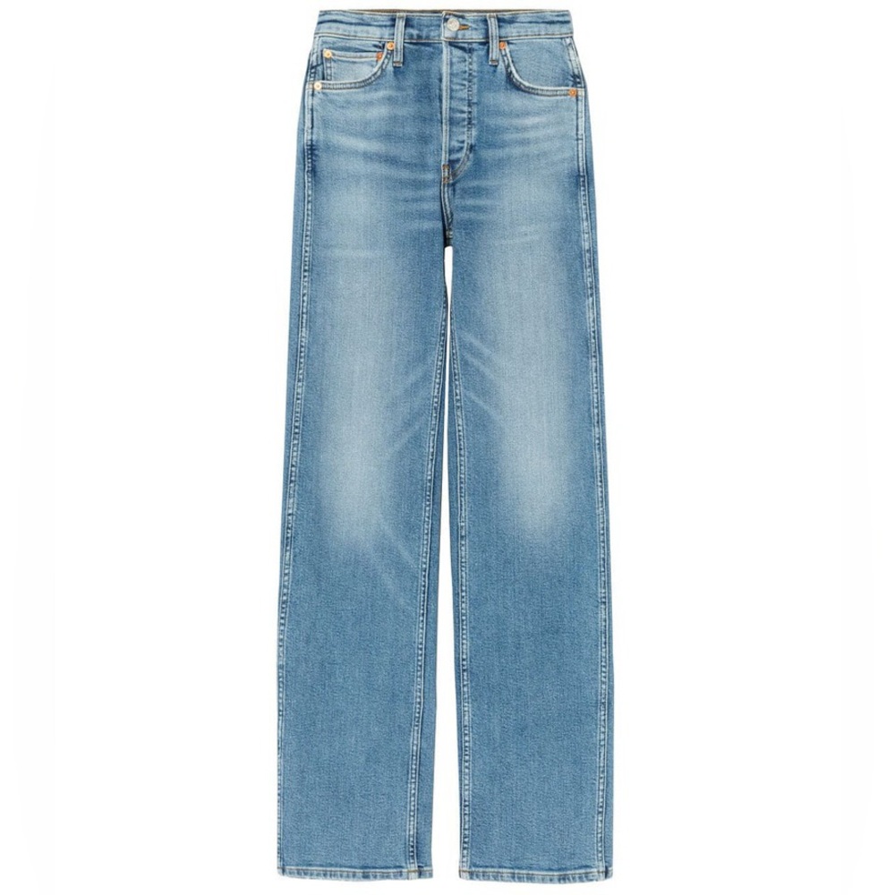 Re/Done Light Blue Straight Leg Jeans